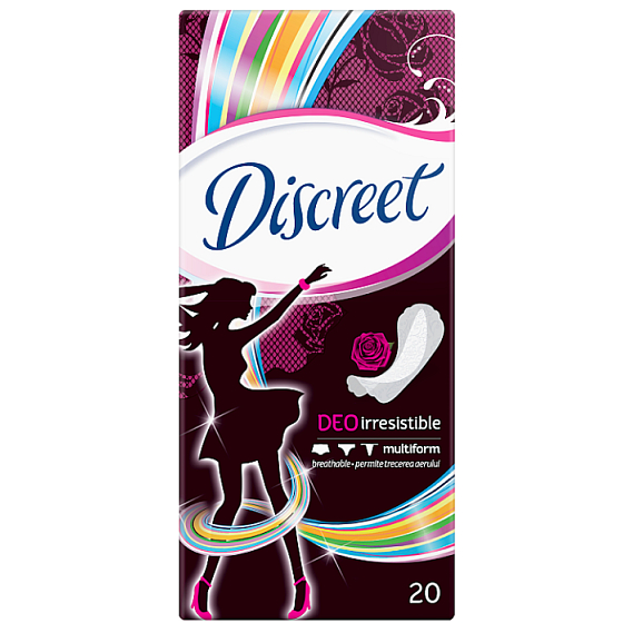 Discreet Deo Irresistible multiform slipové intimní vložky pro každodenní použití 20 kusů
