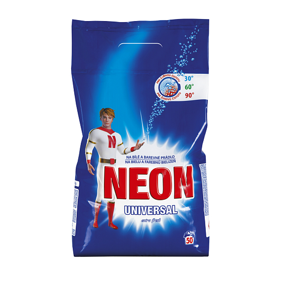 Neon Universal Fresh prací prášek na praní bílého a barevného prádla 50 dávek 3 kg