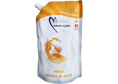 Miléne Mleko i miód płynne mydło, napełnienie, 1 l