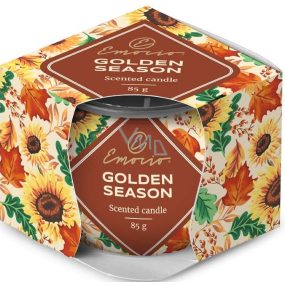 Emocio Dekor Golden Season vonná svíčka sklo 70 x 62 mm 85 g