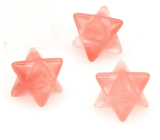 Kryształ różowy Merkaba hmatka 13 mm, kamień kamień