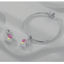 Charm Srebrna 925 Luminozna - Znak zodiaku Baran, zawieszka na bransoletkę