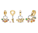Zawieszka ze srebra 925 Marvel The Avengers, Kamienie Nieskończoności - Infinity Gems, do bransoletki