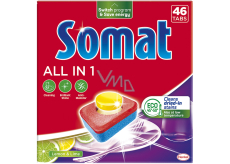 Somat All in 1 Lemon & Lime tabletki do zmywarki 46 sztuk