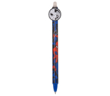 Colorino Gumowalne pióro Spiderman biały pająk, niebieski wkład 0,5 mm