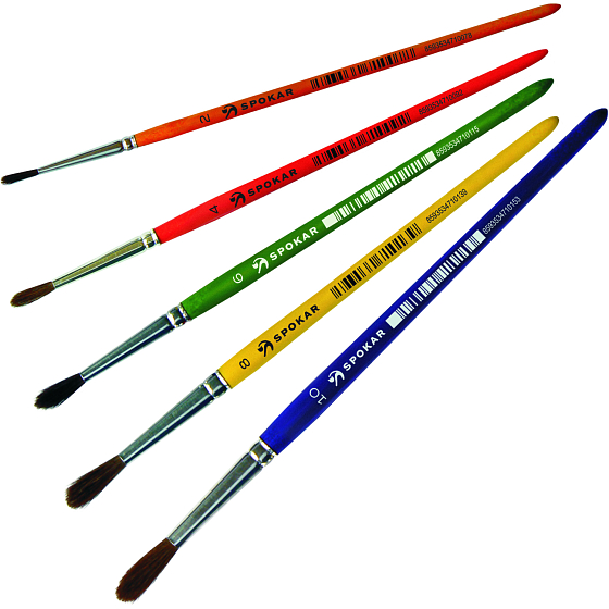 Spokar 7102 pędzel szkolny, nr 4, opakowanie 10 sztuk