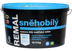 REMAL Sněhobílý vysoce bílá barva na zeď, 15+3 kg
