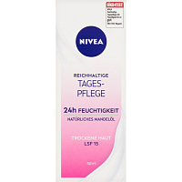 Nivea Essential Odżywczy krem na dzień do suchej i wrażliwej skóry SPF15 50ml