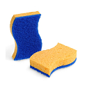 Spontex 2 Soft houbička na nádobí viskózní s modrou čisticí vrstvou 2 kusy