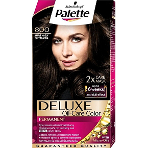 Schwarzkopf Palette Deluxe farba do włosów 800 Ciemny brąz 115 ml