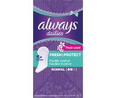 Always Dailies Fresh & Protect Fresh Scent Normal z delikatnym zapachem wkładki intymne 30 sztuk