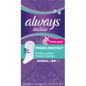 Always Dailies Fresh & Protect Fresh Scent Normal z delikatnym zapachem wkładki intymne 30 sztuk Always Dailies Fresh & Protect Fresh Scent Normal z delikatnym zapachem wkładki intymne 30 sztuk