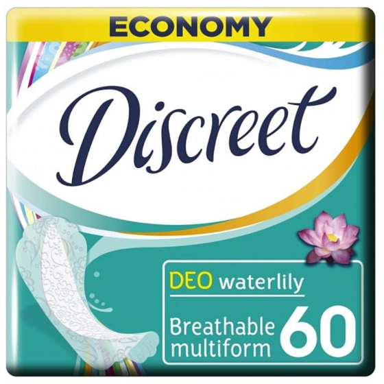 Discreet Deo Waterlily wkładki intymne na co dzień 60 sztuk
