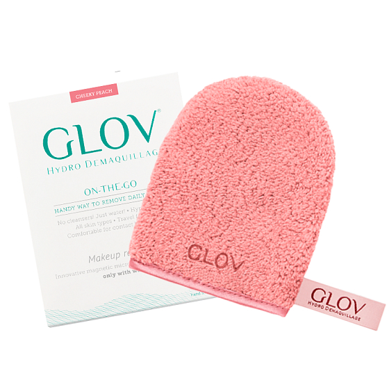 Glov Hydro Demaquillage On-The-Go Cheeky Peach odličovací rukavice 1 kus