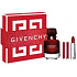 Givenchy L'Interdit Eau de Parfum Rouge woda perfumowana dla kobiet 50 ml + Le Rouge Deep Velvet mini szminka N°37 Rouge Grainé 1,5 g, zestaw prezentowy dla kobiet