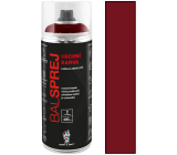 BALsprej Vrchní univerzální akrylová barva ve spreji RAL 3004 Purpurově červená 400 ml
