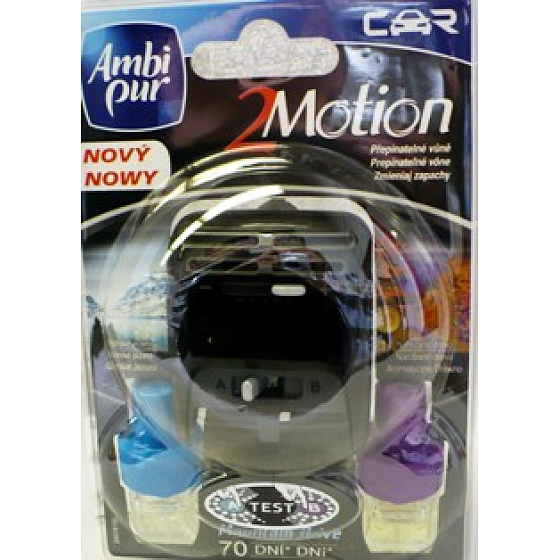 Ambi Pur Car 2 Motion Mountain Drive horské jezero dřevo kompletní strojek 2 x 4 ml