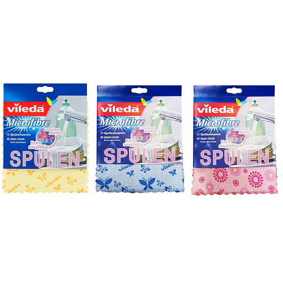 Vileda Microfibre Mikrohadřík na nádobí různé barvy 20 x 17 cm1 kus