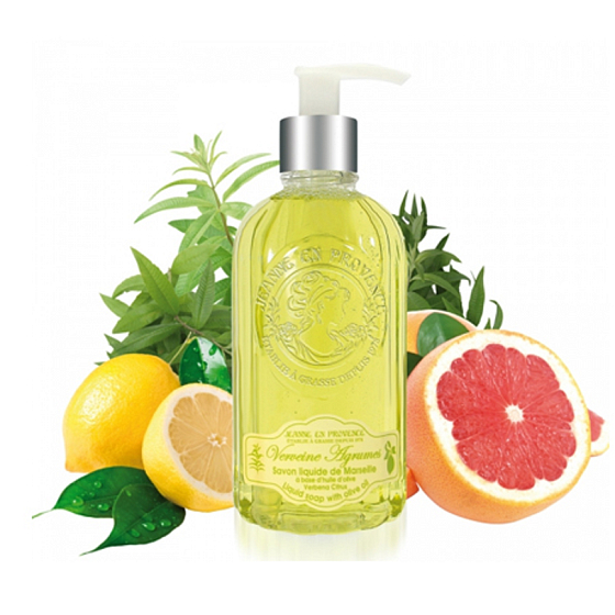 Jeanne en Provence Verveine Agrumes - Verbena a Citrusové plody tekuté mýdlo dávkovač 300 ml