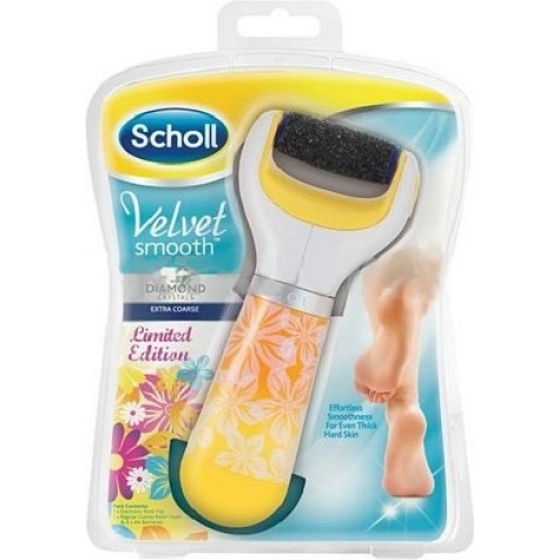Scholl Velvet Smooth Express Pedi with Diamond Crystals Limited Edition elektrický pilník na chodidla 1 kus