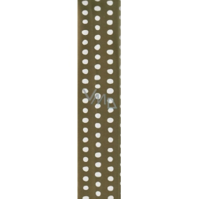 Nekupto Dárkový balicí papír 70 x 150 cm Zlatý s puntíky