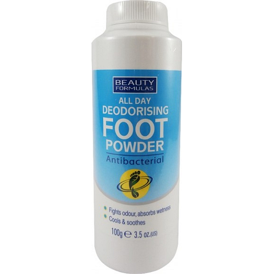 Beauty Formulas All Day Deodorising Foot Powder zasyp na nohy 100 g