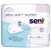 Seni Soft Super higieniczne podkładki chłonne 4 krople, 40 x 60 cm 5 sztuk