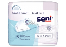 Seni Soft Super higieniczne podkładki chłonne 4 krople, 40 x 60 cm 5 sztuk