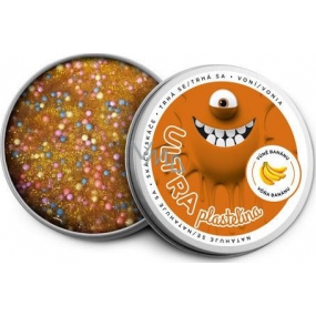 EP Line Inteligentní Ultra plastelína s vůní Banánu a s glitry 80 g