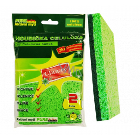 Clanax Gąbkowy ręcznik z dratwą 100 % celuloza 2 sztuki Clanax Gąbkowy ręcznik z dratwą 100 % celuloza 2 sztuki