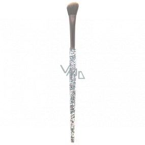 Kosmetický štětec třpytky šikmý s jemnými štětinami 17 cm