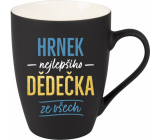 Albi Sametowy kubek Najlepszy dziadek czarny 300 ml