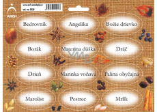 Arch Samolepki na słoiki Juta barwotisk Bedrowniak 22 x 16 cm SK