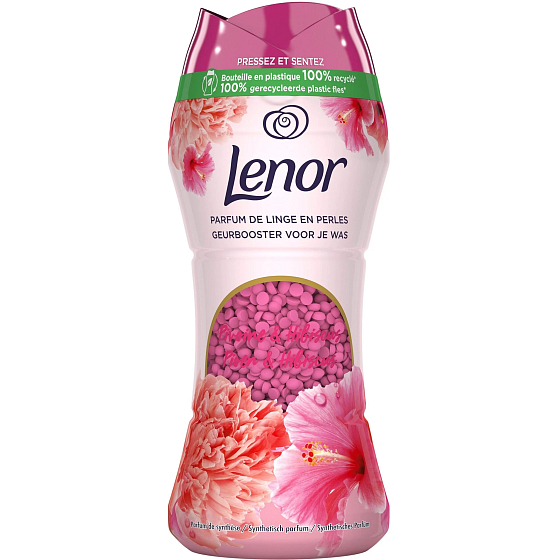 Lenor Peony & Hibiscus vůně pivoňky a ibišku vonné perličky do bubnu pračky 140 g