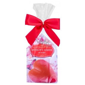 NeoCos Mýdlový dárek Od srdce toaletní mýdlo s vůní třešně 34 g