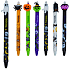 Colorino Gumovatelné pero Halloween černé bílý duch, modrá náplň 0,5 mm