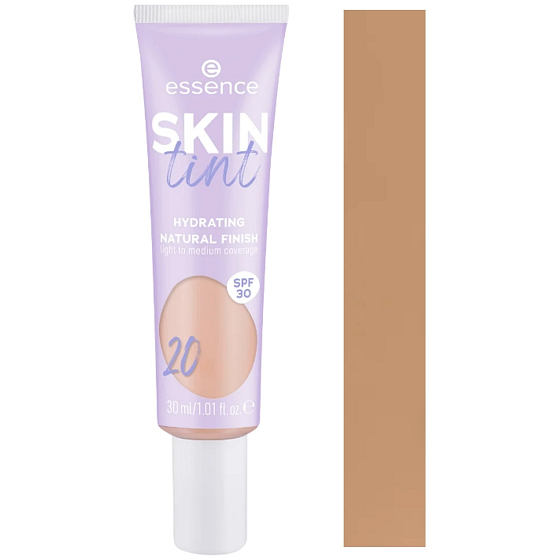 Essence Skin Tint nawilżający podkład ujednolicający cerę 20 30 ml