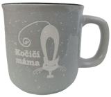 Albi Kameninowy hrnek szary Kołczącym mamą 400 ml