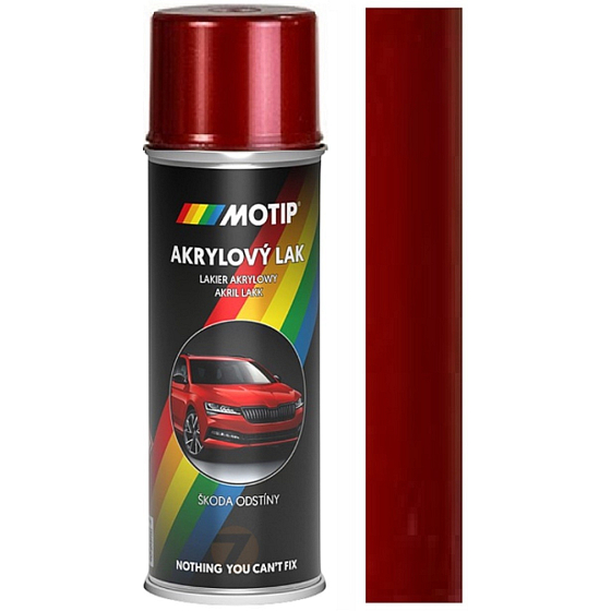 Motip Škoda Akrylový autolak sprej 9892 Červená metalíza 200 ml