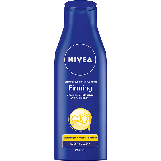 Nivea Body Milk Firming Q10 výživné zpevňující tělové mléko, 250 ml