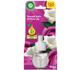 Air Wick Essential Oils delikatny satyn i lilia nocna elektryczny odświeżacz powietrza wkład 19 ml