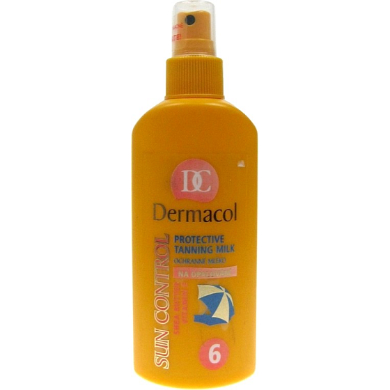 Dermacol Suncontrol OF6 ochranné mléko na opalování 200 ml rozprašovač