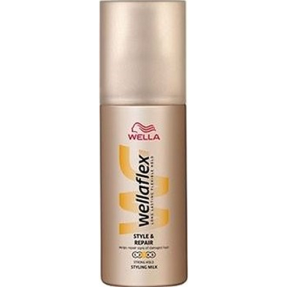 Wella Wellaflex Style&Repair silné zpevnění stylingové mléko sprej 150 ml