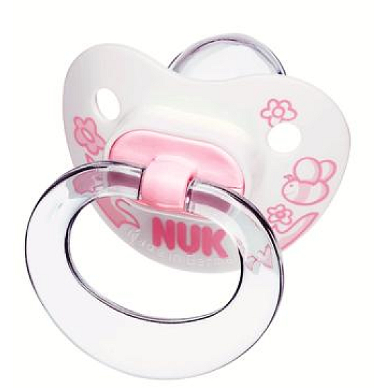 Nuk Rose & Blue ortodontické silikonové šidítko 6-18 měsíců velikost 2