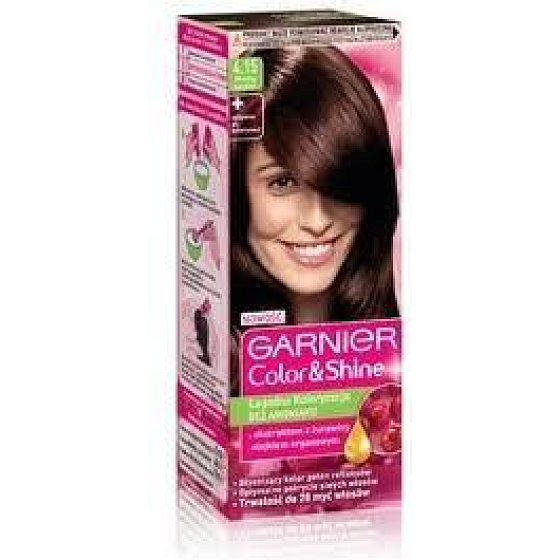 Garnier Color & Shine barva na vlasy 4.15 ledově kaštanová