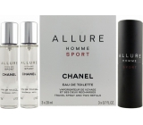 Chanel Allure Homme Sport woda toaletowa zestaw 3 x 20 ml