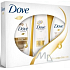 Dove Hair Therapy Nourishing Oil Care šampon 250 ml + kondicionér 200 ml + sprchový gel 250 ml, kosmetická sada