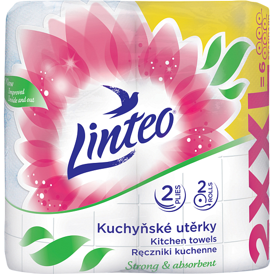 Linteo XXL 2-warstwowe ręczniki papierowe do kuchni, 2× 30 m, 2 rolki