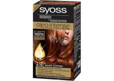 Syoss Oleo Intense Color farba do włosów bez amoniaku 6-76 Ciepły miedziany