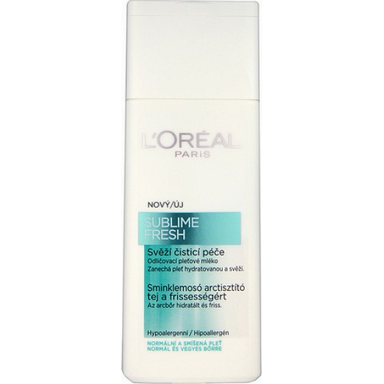 Loreal Paris Sublime Fresh Svěží čisticí péče odličovací pleťové mléko 200 ml